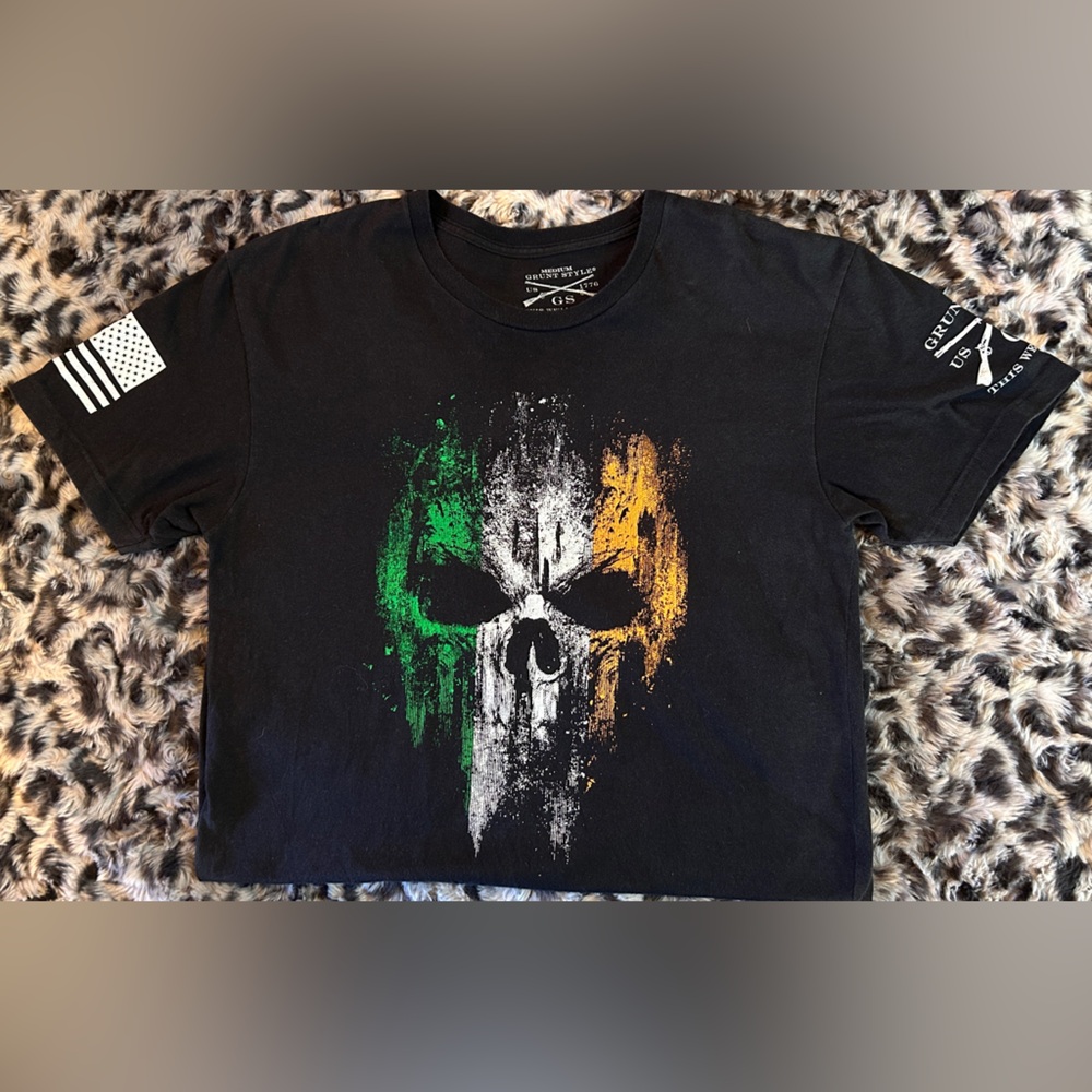 GRUNT STYLE Irish Grim Reaper T-shirt, size medium